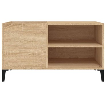 vidaXL Δισκοθήκη Sonoma Δρυς 84,5x38x48cm από Επεξεργασμένο Ξύλο 1 τεμ.