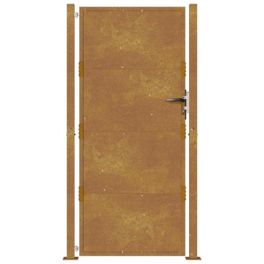vidaXL Πόρτα Κήπου 100x200 εκ. από Ατσάλι Corten