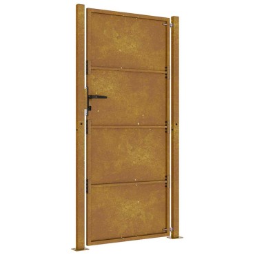 vidaXL Πόρτα Κήπου 100x200 εκ. από Ατσάλι Corten