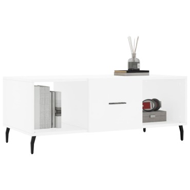 vidaXL Τραπεζάκι Σαλονιού Λευκό 102x50x40cm από Επεξεργασμένο Ξύλο 1 τεμ.