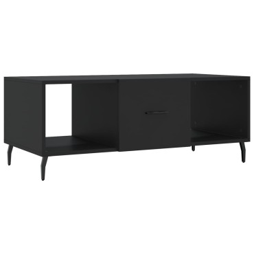 vidaXL Τραπεζάκι Σαλονιού Μαύρο 102x50x40cm από Επεξεργασμένο Ξύλο 1 τεμ.