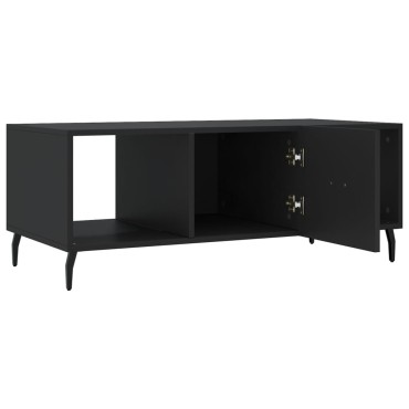 vidaXL Τραπεζάκι Σαλονιού Μαύρο 102x50x40cm από Επεξεργασμένο Ξύλο 1 τεμ.