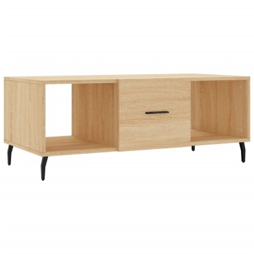vidaXL Τραπεζάκι Σαλονιού Sonoma Δρυς 102x50x40cm από Επεξεργ. Ξύλο 1 τεμ.