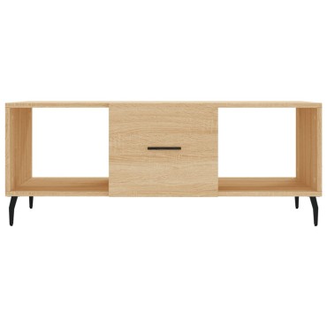 vidaXL Τραπεζάκι Σαλονιού Sonoma Δρυς 102x50x40cm από Επεξεργ. Ξύλο 1 τεμ.