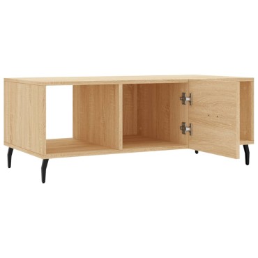 vidaXL Τραπεζάκι Σαλονιού Sonoma Δρυς 102x50x40cm από Επεξεργ. Ξύλο 1 τεμ.