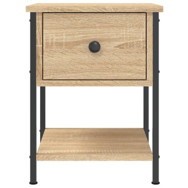 vidaXL Κομοδίνο Sonoma Δρυς 34x35,5x45cm από Επεξεργασμένο Ξύλο 1 τεμ.