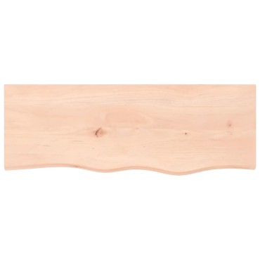 vidaXL Ράφι Τοίχου 80x30x(2-6)cm από Ακατέργαστο Μασίφ Ξύλο Δρυός 1 τεμ.