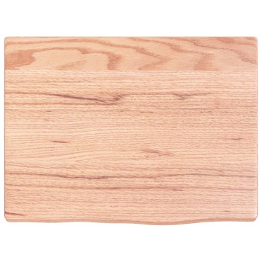 vidaXL Ράφι Τοίχου Ανοιχτό Καφέ 40x30x2cm Επεξεργ. Μασίφ Ξύλο Δρυός 1 τεμ.