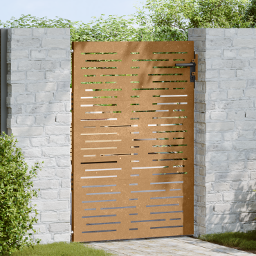 vidaXL Πόρτα Κήπου Τετράγωνη 85x150 εκ. από Ατσάλι Corten