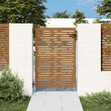 vidaXL Πόρτα Κήπου Τετράγωνη 85x150 εκ. από Ατσάλι Corten
