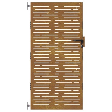 vidaXL Πύλη Κήπου με Τετράγωνο Σχέδιο 85 x 200 εκ. από Ατσάλι Corten