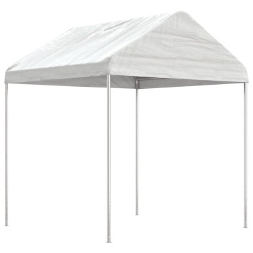vidaXL Κιόσκι με Τέντα Λευκό 6,69 x 2,28 x 2,69 μ. από Πολυαιθυλένιο