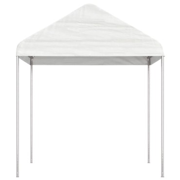 vidaXL Κιόσκι με Τέντα Λευκό 6,69 x 2,28 x 2,69 μ. από Πολυαιθυλένιο