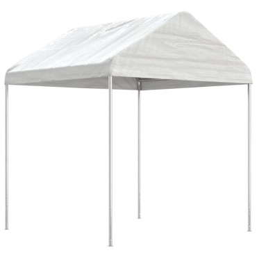 vidaXL Κιόσκι με Τέντα Λευκό 13,38 x 2,28 x 2,69 μ. από Πολυαιθυλένιο