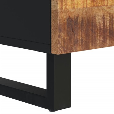 vidaXL Έπιπλο Τηλεόρασης 100x33x46cm Μασίφ Ξύλο Μάνγκο & Επεξ. Ξύλο