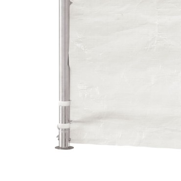vidaXL Κιόσκι με Τέντα Λευκό 13,38 x 2,28 x 2,69 μ. από Πολυαιθυλένιο