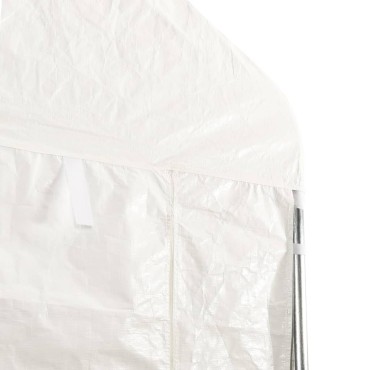 vidaXL Κιόσκι με Τέντα Λευκό 4,46 x 4,08 x 3,22 μ. από Πολυαιθυλένιο