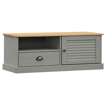 vidaXL Έπιπλο Τηλεόρασης VIGO Γκρι 106x40x40cm Μασίφ Ξύλο Πεύκου