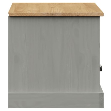 vidaXL Έπιπλο Τηλεόρασης VIGO Γκρι 106x40x40cm Μασίφ Ξύλο Πεύκου