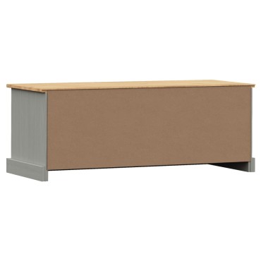 vidaXL Έπιπλο Τηλεόρασης VIGO Γκρι 106x40x40cm Μασίφ Ξύλο Πεύκου