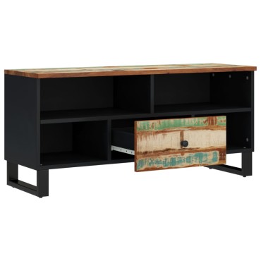vidaXL Έπιπλο Τηλεόρασης 100x33x46cm Μασίφ Ανακυκλ. Ξύλο & Επεξ. Ξύλο