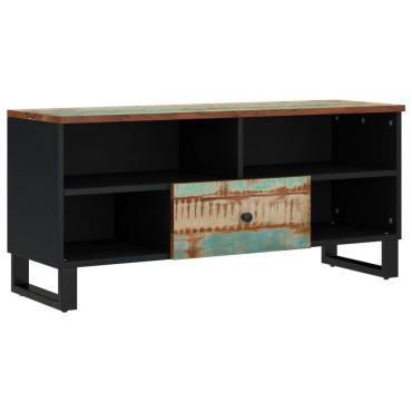 vidaXL Έπιπλο Τηλεόρασης 100x33x46cm Μασίφ Ανακυκλ. Ξύλο & Επεξ. Ξύλο