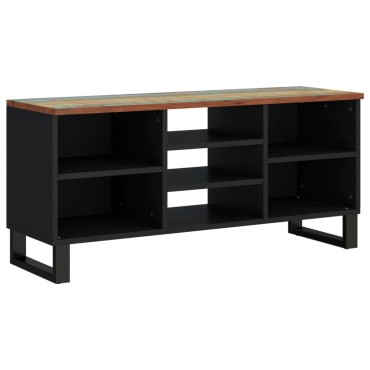 vidaXL Έπιπλο Τηλεόρασης 100x33x46cm Μασίφ Ανακυκλ. Ξύλο & Επεξ. Ξύλο