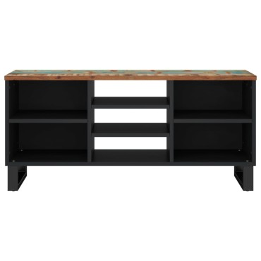 vidaXL Έπιπλο Τηλεόρασης 100x33x46cm Μασίφ Ανακυκλ. Ξύλο & Επεξ. Ξύλο