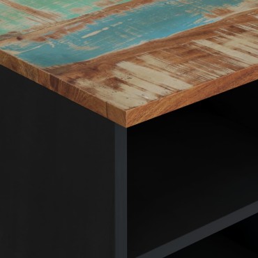 vidaXL Έπιπλο Τηλεόρασης 100x33x46cm Μασίφ Ανακυκλ. Ξύλο & Επεξ. Ξύλο
