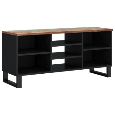 vidaXL Έπιπλο Τηλεόρασης 100x33x46cm Μασίφ Ανακυκλ. Ξύλο & Επεξ. Ξύλο