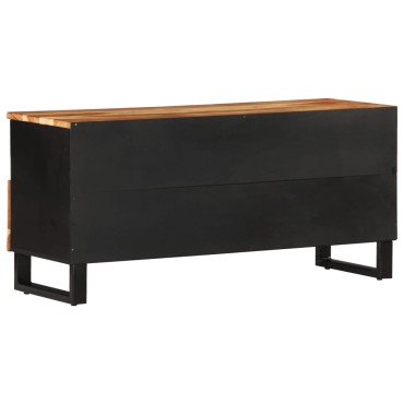 vidaXL Έπιπλο Τηλεόρασης 100x33x46cm Μασίφ Ξύλο Ακακίας & Επεξ. Ξύλο