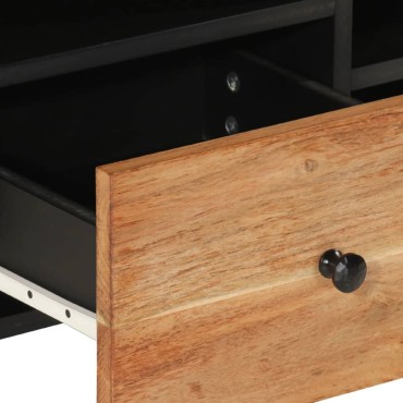 vidaXL Έπιπλο Τηλεόρασης 100x33x46cm Μασίφ Ξύλο Ακακίας & Επεξ. Ξύλο
