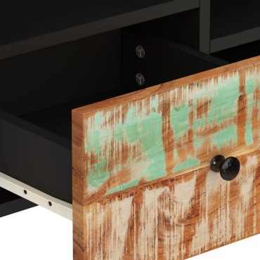 vidaXL Έπιπλο Τηλεόρασης 100x33x46cm Μασίφ Ανακυκλ. Ξύλο & Επεξ. Ξύλο