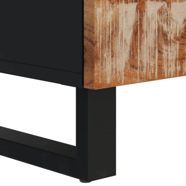vidaXL Έπιπλο Τηλεόρασης 100x33x46cm Μασίφ Ανακυκλ. Ξύλο & Επεξ. Ξύλο