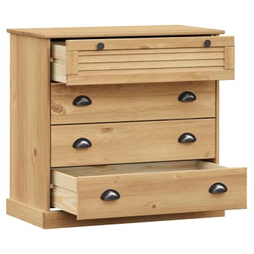 vidaXL Συρταριέρα VIGO 80x40x76cm από Μασίφ Ξύλο Πεύκου 1 τεμ.