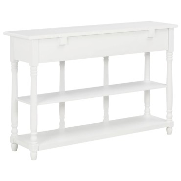 vidaXL Τραπέζι Κονσόλα Λευκό 110x30x76cm από Επεξεργασμένο Ξύλο