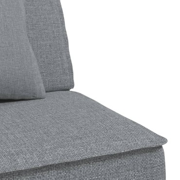 vidaXL Καναπές Κρεβάτι Γωνιακός Αν. Γκρι 255x140x70cm Υφασμάτινος 1 τεμ.