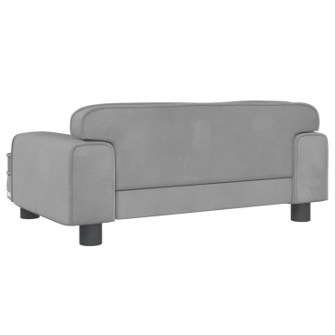 vidaXL Κρεβάτι Σκύλου Ανοιχτό Γκρι 70 x 45 x 30 εκ. Βελούδινο