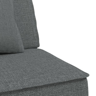 vidaXL Καναπές Κρεβάτι Γωνιακός Σκούρο Γκρι 255x140x70cm Υφασμάτινος 1 τεμ.