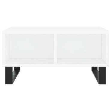 vidaXL Τραπεζάκι Σαλονιού Λευκό 60x60x30cm Επεξεργασμένο Ξύλο 1 τεμ.