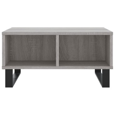 vidaXL Τραπεζάκι Σαλονιού Γκρι Sonoma 60x60x30cm Επεξεργασμένο Ξύλο 1 τεμ.