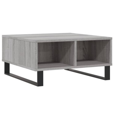 vidaXL Τραπεζάκι Σαλονιού Γκρι Sonoma 60x60x30cm Επεξεργασμένο Ξύλο 1 τεμ.