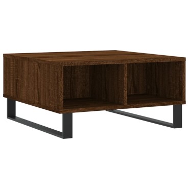 vidaXL Τραπεζάκι Σαλονιού Καφέ Δρυς 60x60x30cm Επεξεργασμένο Ξύλο 1 τεμ.