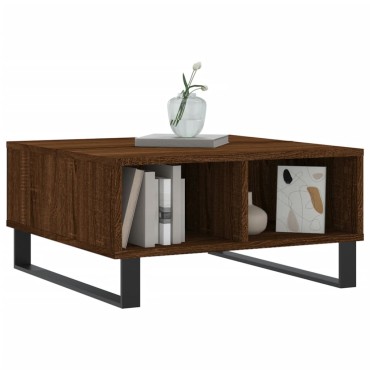 vidaXL Τραπεζάκι Σαλονιού Καφέ Δρυς 60x60x30cm Επεξεργασμένο Ξύλο 1 τεμ.