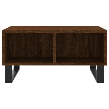 vidaXL Τραπεζάκι Σαλονιού Καφέ Δρυς 60x60x30cm Επεξεργασμένο Ξύλο 1 τεμ.