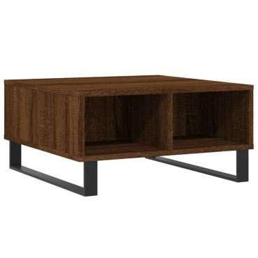 vidaXL Τραπεζάκι Σαλονιού Καφέ Δρυς 60x60x30cm Επεξεργασμένο Ξύλο 1 τεμ.
