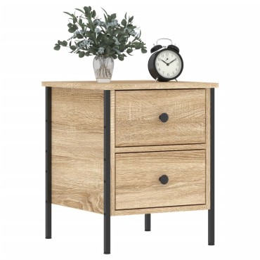 vidaXL Κομοδίνο Sonoma Δρυς 40x42x50cm από Επεξεργασμένο Ξύλο 1 τεμ.