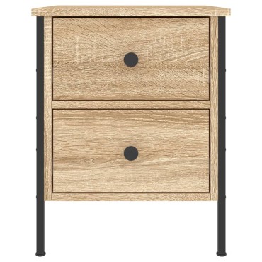 vidaXL Κομοδίνο Sonoma Δρυς 40x42x50cm από Επεξεργασμένο Ξύλο 1 τεμ.