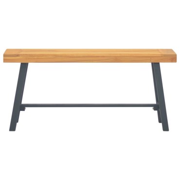 vidaXL Παγκάκι από Μασίφ Ξύλο Teak 110x30x50cm 1 τεμ.