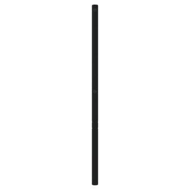 vidaXL Κεφαλάρι Μαύρο Μεταλλικό 198x3x90cm 1 τεμ.